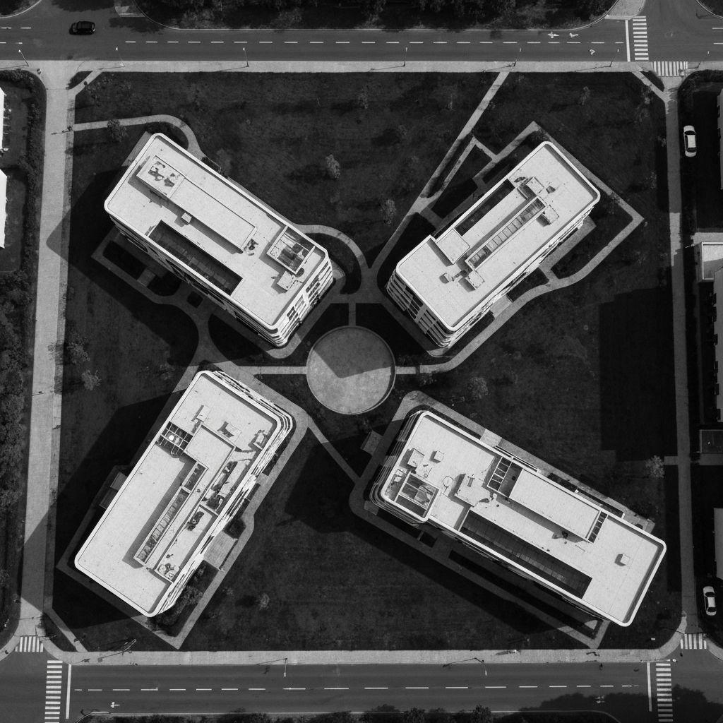 Modern architectural building